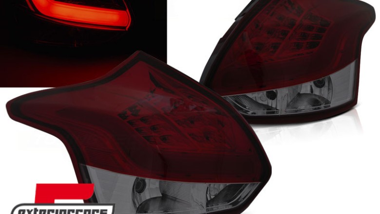 LED stražnja svjetla (crvena/smoke) / Ford Focus 3 Hatchback (2011-10.2014), LDFO53