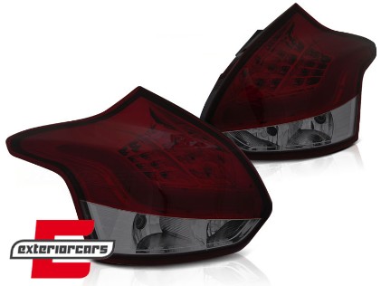 LED stražnja svjetla (crvena/smoke) / Ford Focus 3 Hatchback (2011-10.2014), LDFO53