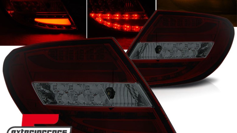 LED stražnja svjetla (crvena/smoke) / Mercedes C-klasa W204 limuzina (2007-2010), LDME69