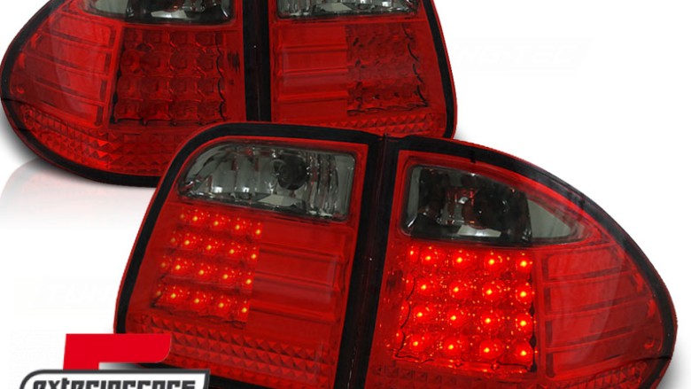 LED stražnja svjetla (crvena/smoke) / Mercedes E-klasa S210 karavan (1995-2002), LDME11