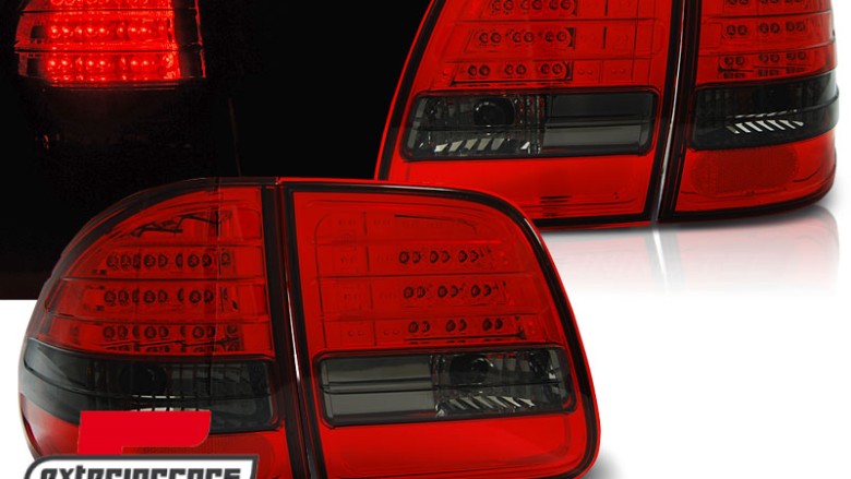 LED stražnja svjetla (crvena/smoke) / Mercedes E-klasa S210 karavan (1995-2002), LDME90