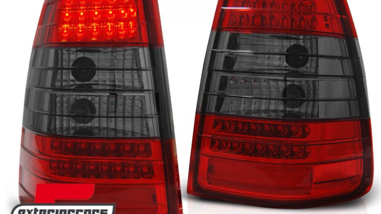 LED stražnja svjetla (crvena/smoke) / Mercedes E-klasa W124 (1985-1995) karavan, LDME26