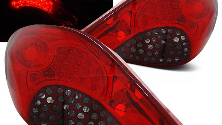 LED stražnja svjetla (crvena/smoke) / Peugeot 207 hatchback (05.2006-06.2009) 3V 5V, LDPE18