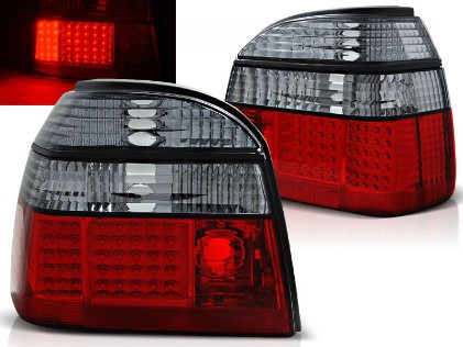 LED stražnja svjetla (crvena/smoke) / Volkswagen Golf 3 (09.1991-08.1997), LDVW50