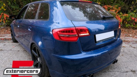 LED stražnja svjetla Facelift dizajn (crvena/kristal) / Audi A3 Sportback (2004-2008), LDAUA7