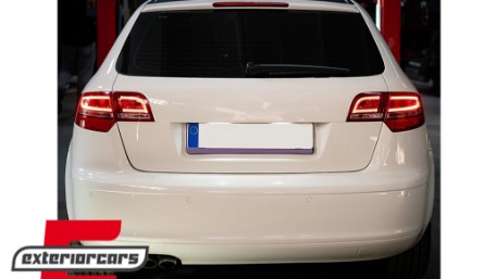 LED stražnja svjetla Facelift dizajn (crvena/kristal) / Audi A3 Sportback (2004-2008), LDAUA7