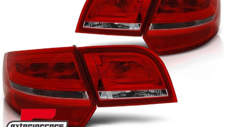 LED stražnja svjetla Facelift dizajn (crvena/kristal) / Audi A3 Sportback (2004-2008), LDAUA7