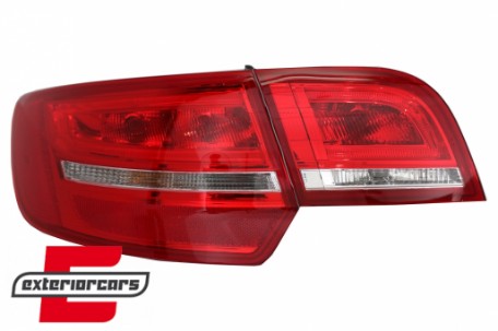 LED stražnja svjetla Facelift dizajn (crvena/kristal) / Audi A3 Sportback (2004-2008), LDAUA7