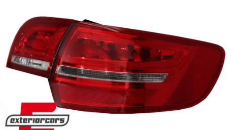 LED stražnja svjetla Facelift dizajn (crvena/kristal) / Audi A3 Sportback (2004-2008), LDAUA7