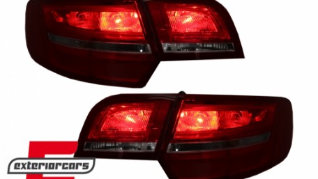 LED stražnja svjetla Facelift dizajn (crvena/kristal) / Audi A3 Sportback (2004-2008), LDAUA7