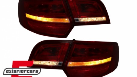 LED stražnja svjetla Facelift dizajn (crvena/kristal) / Audi A3 Sportback (2004-2008), LDAUA7