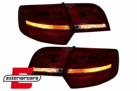 LED stražnja svjetla Facelift dizajn (crvena/kristal) / Audi A3 Sportback (2004-2008), LDAUA7