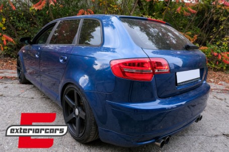 LED stražnja svjetla Facelift dizajn (crvena/kristal) / Audi A3 Sportback (2004-2008), LDAUA7