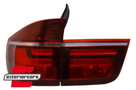 LED stražnja svjetla Facelift dizajn (crvena/kristal) / BMW X5 E70 (2007-05.2010), LDBME2