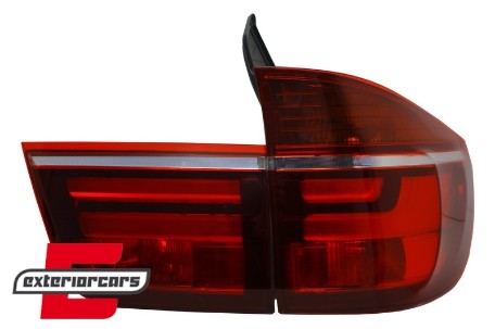 LED stražnja svjetla Facelift dizajn (crvena/kristal) / BMW X5 E70 (2007-05.2010), LDBME2