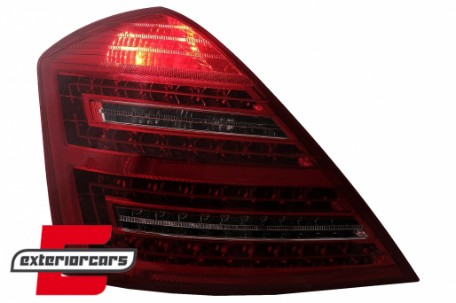 LED stražnja svjetla Facelift dizajn (crvena/kristal) / Mercedes S-klasa W221 (2005-2009), LDME50