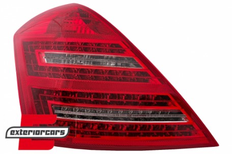 LED stražnja svjetla Facelift dizajn (crvena/kristal) / Mercedes S-klasa W221 (2005-2009), LDME50