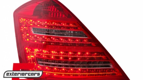 LED stražnja svjetla Facelift dizajn (crvena/kristal) / Mercedes S-klasa W221 (2005-2009), LDME50