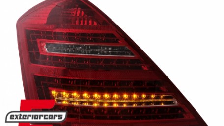 LED stražnja svjetla Facelift dizajn (crvena/kristal) / Mercedes S-klasa W221 (2005-2009), LDME50