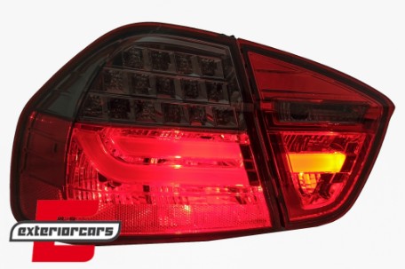 LED stražnja svjetla LCI LightBar dizajn (crvena/smoke) / BMW serije 3 E90 limuzina (2005-2008), LDBMC6