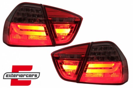 LED stražnja svjetla LCI LightBar dizajn (crvena/smoke) / BMW serije 3 E90 limuzina (2005-2008), LDBMC6