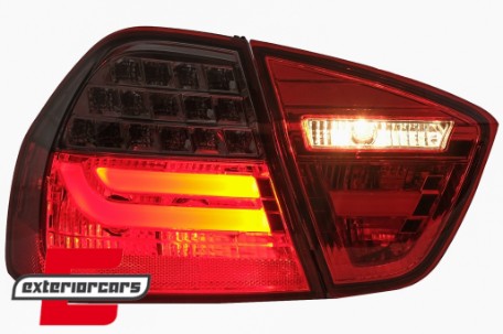 LED stražnja svjetla LCI LightBar dizajn (crvena/smoke) / BMW serije 3 E90 limuzina (2005-2008), LDBMC6