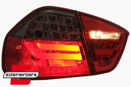 LED stražnja svjetla LCI LightBar dizajn (crvena/smoke) / BMW serije 3 E90 limuzina (2005-2008), LDBMC6