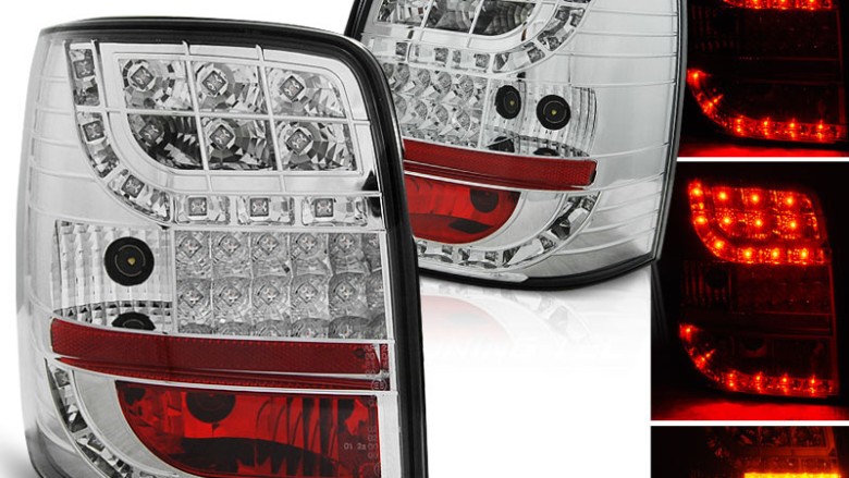 LED stražnja svjetla LED žmigavci (chrome) / Volkswagen Passat B5 3B (11.1996-08.2000), LDVW78