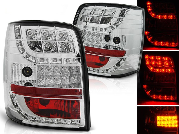 LED stražnja svjetla LED žmigavci (chrome) / Volkswagen Passat B5 3B (11.1996-08.2000), LDVW78