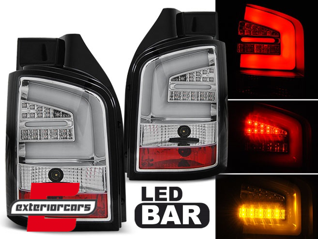 LED stražnja svjetla LedBar (chrome) / Volkswagen T5 (04.2003-08.2009), LDVW91