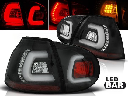 LED stražnja svjetla LedBar (crna) / Volkswagen Golf 5 (2003-2008), LDVWA3