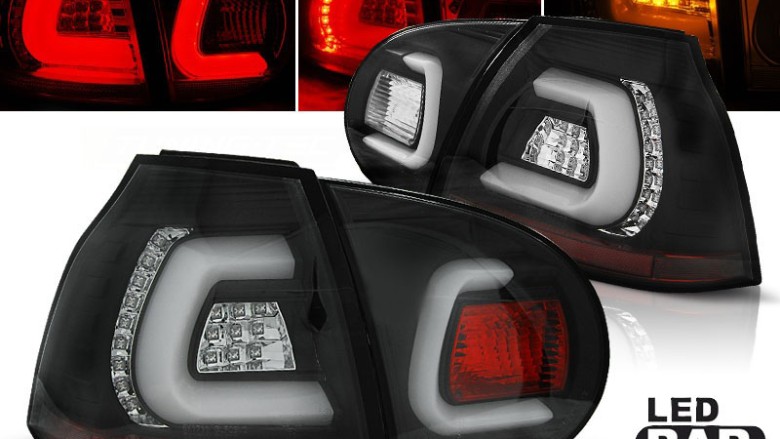 LED stražnja svjetla LedBar (crna) / Volkswagen Golf 5 (2003-2008), LDVWA3