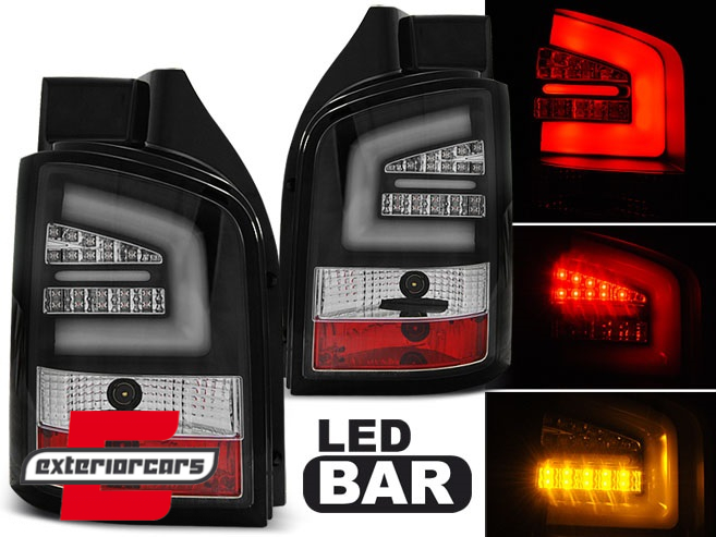 LED stražnja svjetla LedBar (crna) / Volkswagen T5.1 (04.2010-2015), LDVW97