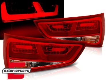 LED stražnja svjetla LedBar (crvena/kristal) / Audi A1 (2010-12.2014), LDAUC8