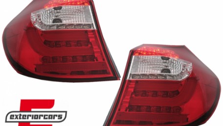 LED stražnja svjetla LedBar (crvena/kristal) / BMW serije 1 E81 E87 (09.2007-2011), LDBM87