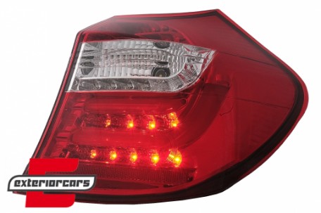 LED stražnja svjetla LedBar (crvena/kristal) / BMW serije 1 E81 E87 (09.2007-2011), LDBM87