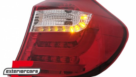 LED stražnja svjetla LedBar (crvena/kristal) / BMW serije 1 E81 E87 (09.2007-2011), LDBM87