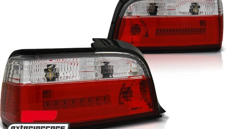 LED stražnja svjetla LedBar (crvena/kristal) / BMW serije 3 E36 Coupe Cabrio (1990-1999), LDBM77