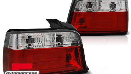 LED stražnja svjetla LedBar (crvena/kristal) / BMW serije 3 E36 limuzina (1990-1999), LDBM76