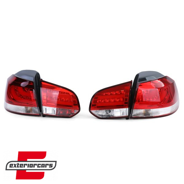 LED stražnja svjetla LedBar (crvena/kristal) / Volkswagen Golf VI (2008-2013), LDVWC9