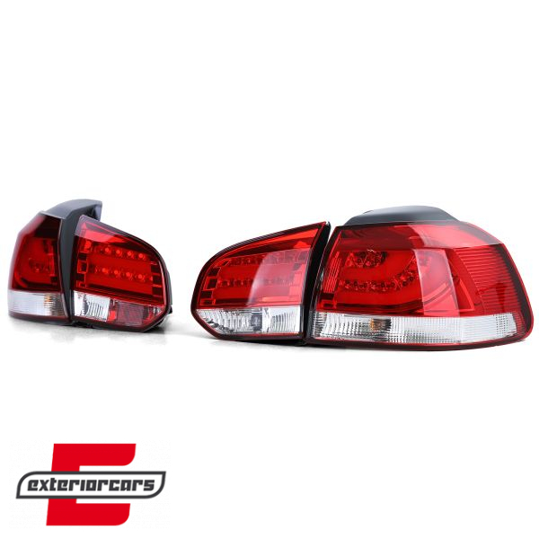 LED stražnja svjetla LedBar (crvena/kristal) / Volkswagen Golf VI (2008-2013), LDVWC9