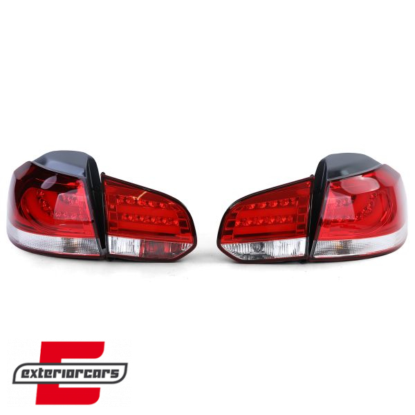 LED stražnja svjetla LedBar (crvena/kristal) / Volkswagen Golf VI (2008-2013), LDVWC9
