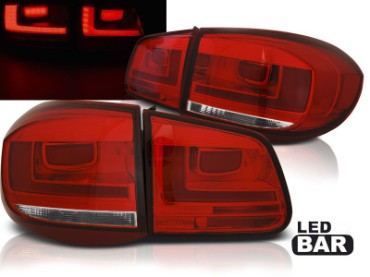 LED stražnja svjetla LedBar (crvena/kristal) / Volkswagen Tiguan I (10.2007-2011), LDVWH3