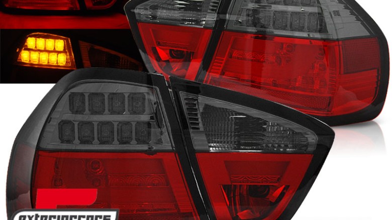 LED stražnja svjetla LedBar (crvena/smoke) / BMW serije 3 E90 limuzina (2005-2008), LDBM73
