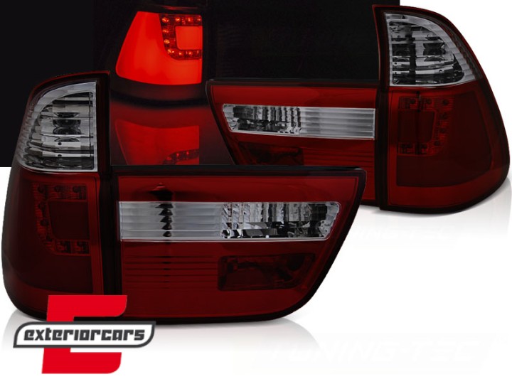 LED stražnja svjetla LedBar (crvena/smoke) / BMW X5 E53 (1999-10.2003), LDBMI7