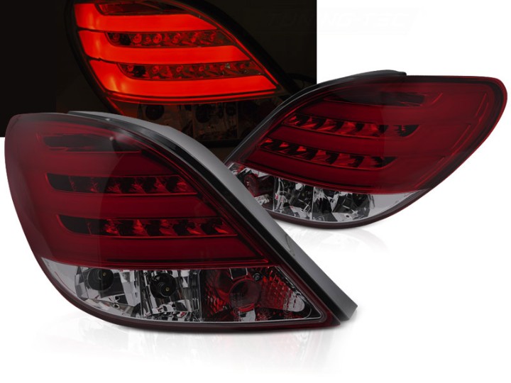 LED stražnja svjetla LedBar (crvena/smoke) / Peugeot 207 hatchback (05.2006-06.2009) 3V 5V, LDPE26