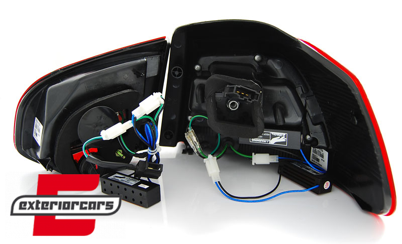 LED stražnja svjetla LedBar (crvena/smoke) / Volkswagen Golf VI (2008-2013), LDVWD0