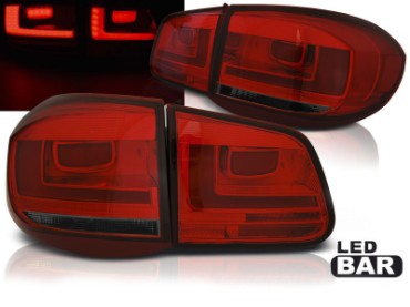 LED stražnja svjetla LedBar (crvena/smoke) / Volkswagen Tiguan I (10.2007-2011), LDVWH4