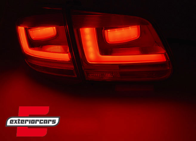 LED stražnja svjetla LedBar (crvena/smoke) / Volkswagen Tiguan I (10.2007-2011), LDVWH4