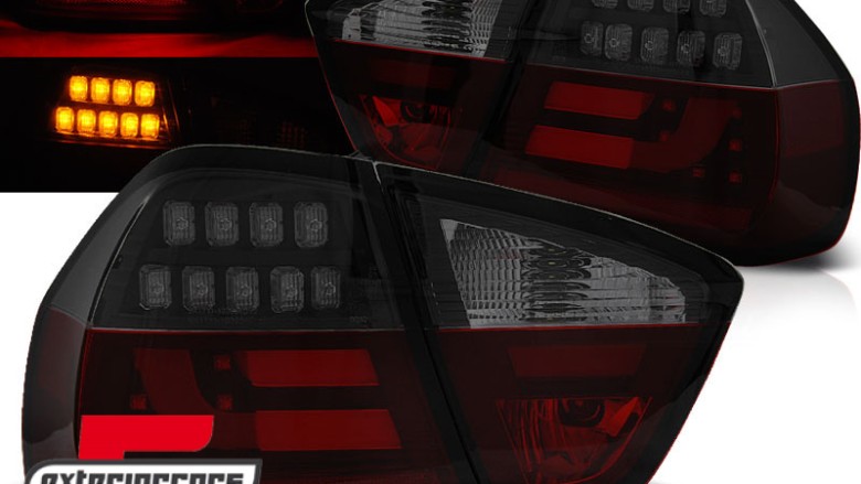 LED stražnja svjetla LedBar (crvena/smoke/crna) / BMW serije 3 E90 limuzina (2005-2008), LDBMN6